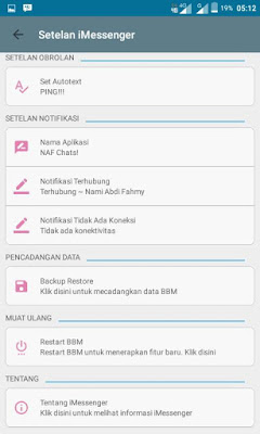 BBM MOD iMessenger V6 Base 3.0.0.18 Apk Update Terbaru Gratis BBM MOD iMessenger V6 Base 3.0.0.18 Apk Update Terbaru Gratis