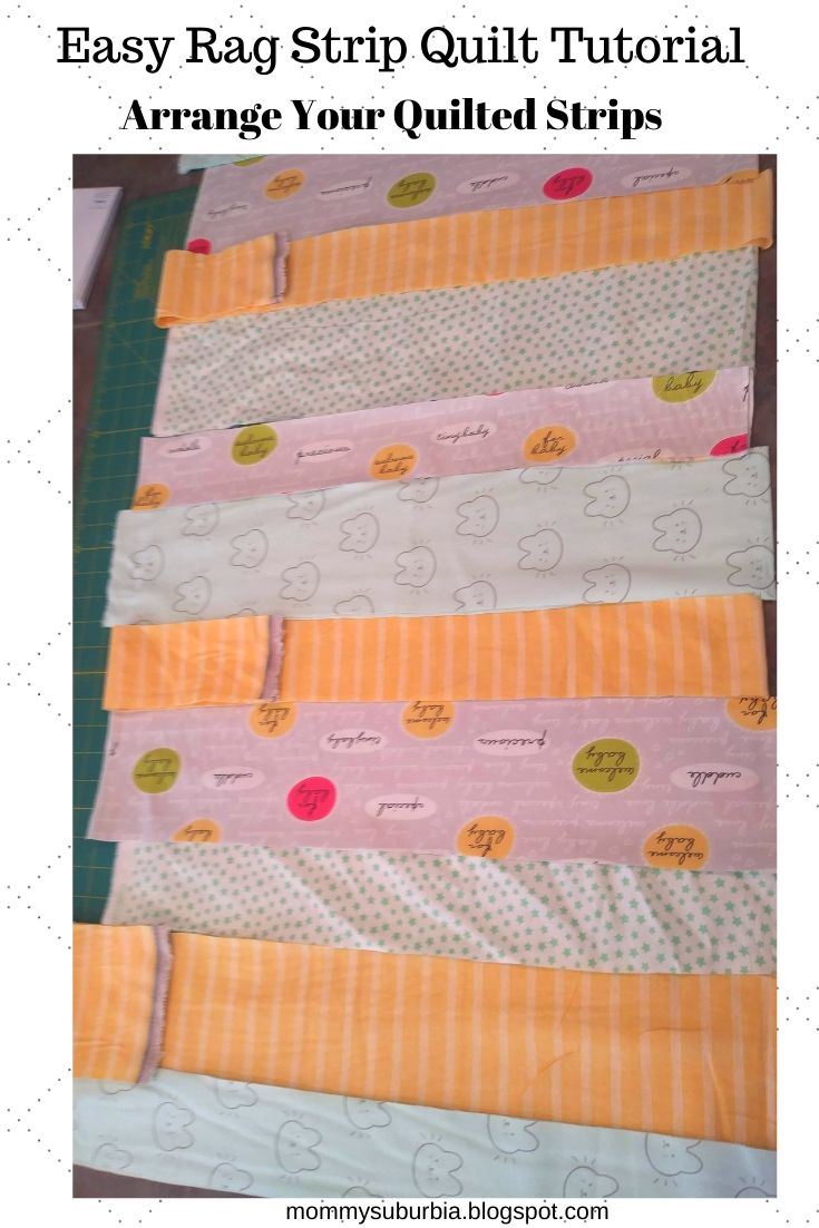 Mommy Suburbia How To Make A Rag Strip Quilt Full Tutorial