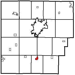 Climbing My Family Tree: Map of Hancock County, Ohio with Arlington highlighted