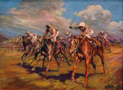 Equine art - polo Robert Barnete
