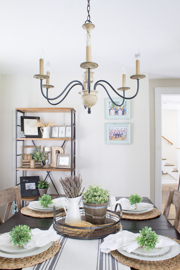 Farmhouse style dining room The Inspired Hive