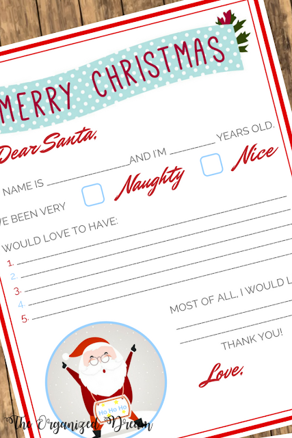 Free Christmas Wish List Printable - The Organized Dream
