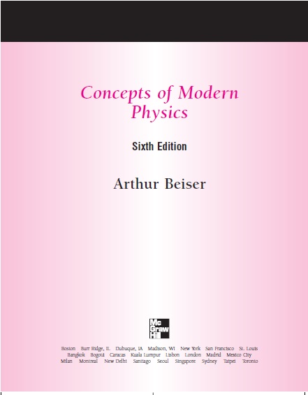 Concepts of Modern Physics 6th Edition