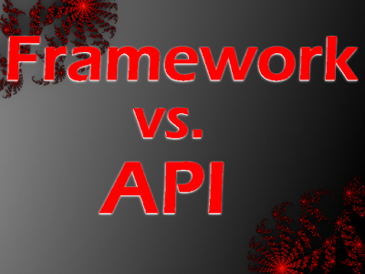 Software Framework vs. API