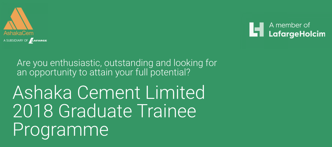 How to Apply for Ashaka Cement Limited Graduate Trainee Programme 2020