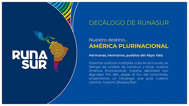 Runasur: Un mecanismo contra injerencias de EEUU. Evo Morales