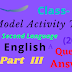 Model Activity Tasks | Second Language (English) | Class 6 | Part Three | 2020 | PDF | Question & Answer