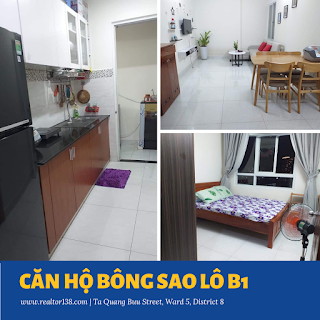 bán căn hộ b1 bông sao đường tạ quang bửu phường 5 quận 8