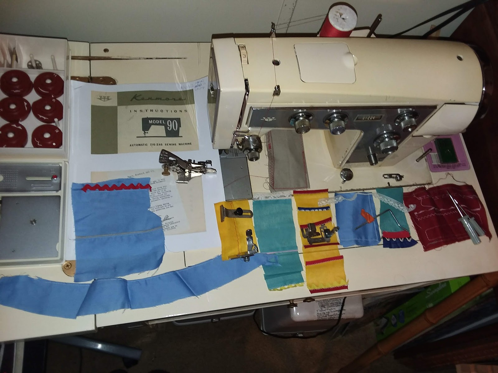 Sears Kenmore model 90 sewing machine original owners manual BOOK 158.