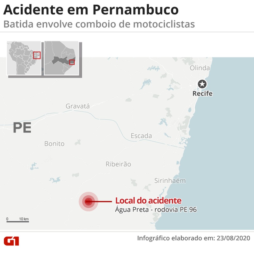 Vereador que atropelou e matou motociclistas em PE é autuado por homicídio culposo e lesão corporal culposa