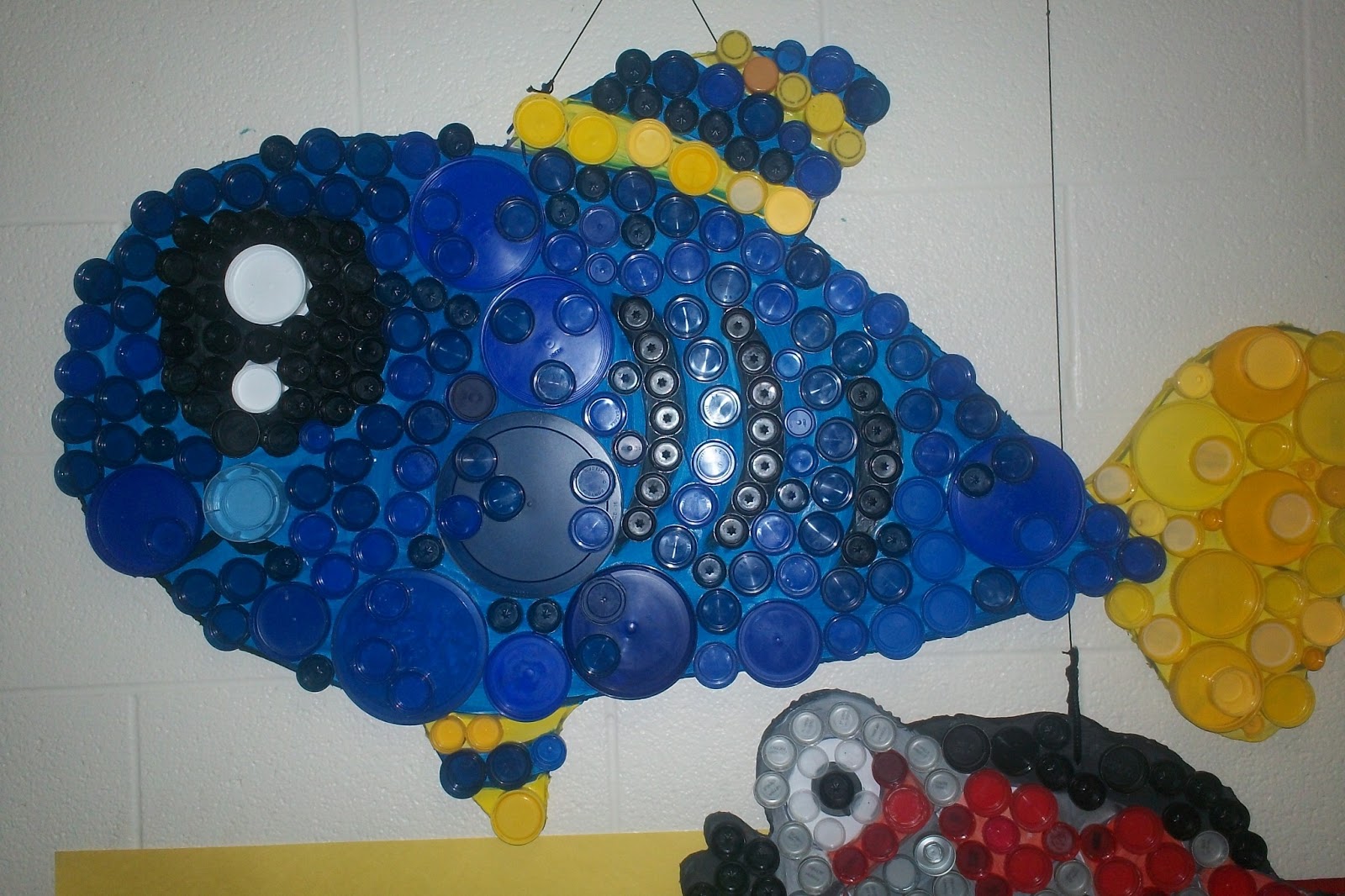 Art With Mr. E Bottle Cap Fish