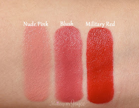 Burberry Military Red No.429 Lip Velvet Lipstick Swatches