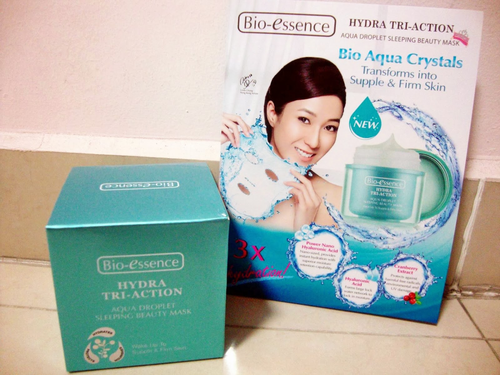 mshuiling Review Bioessence Aqua Droplet (sleeping beauty) Mask