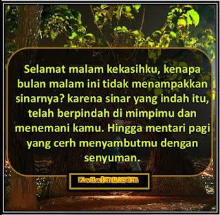 quotes wallpaper selamat tidur romantis