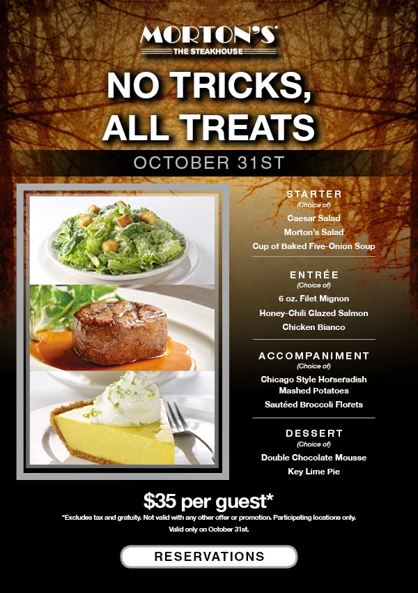 Morton’s The Steakhouse Offers Wickedly Good Menu for Oct. 31 - DC Outlook