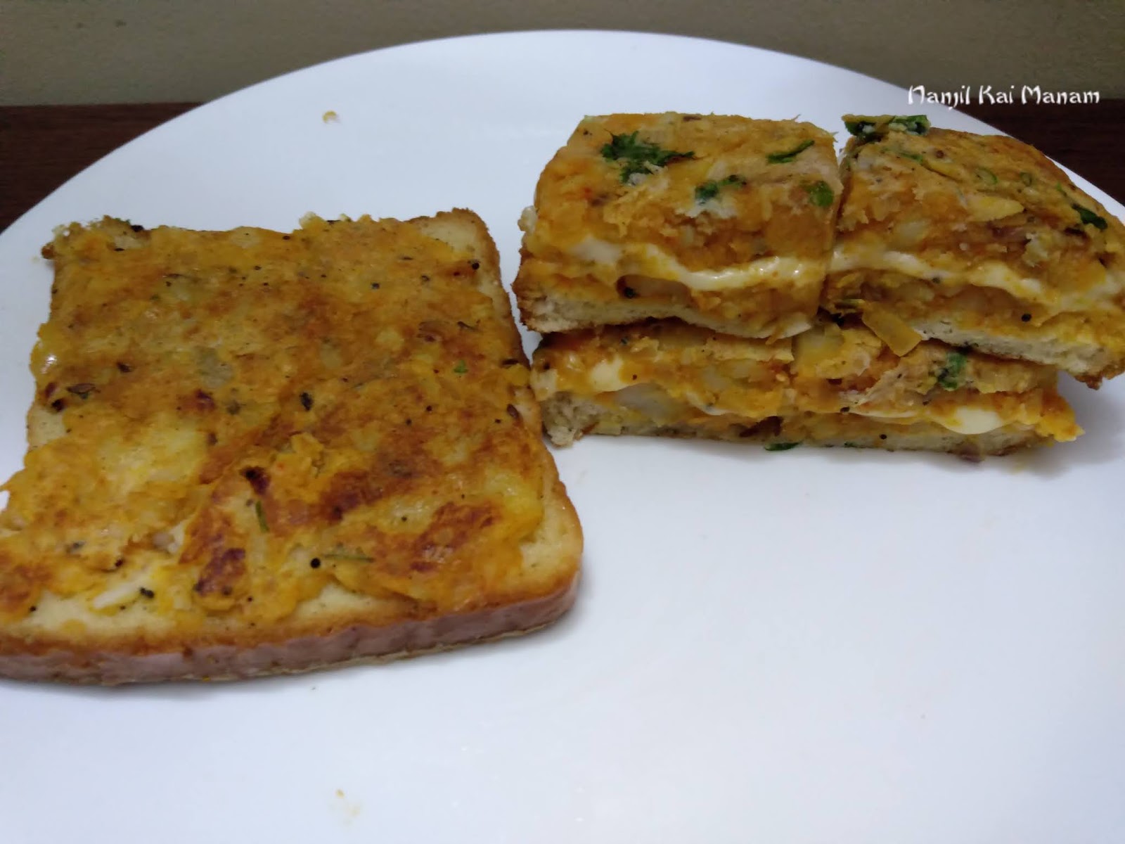 Nanjil Kai Manam Cheese Masala French Toast