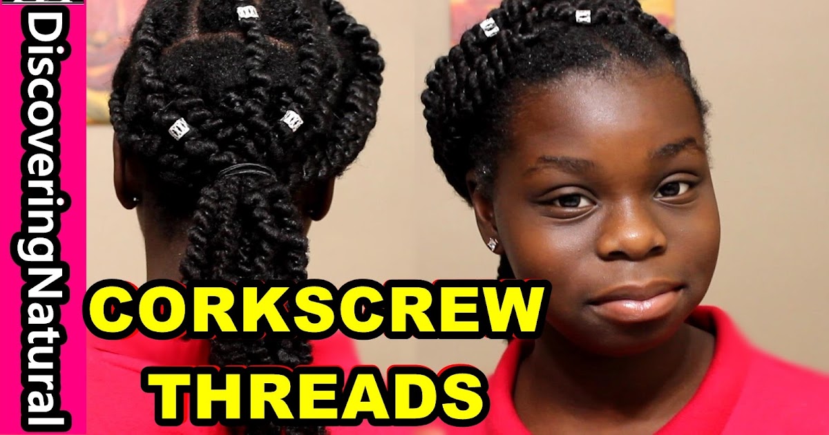 How to do Corkscrew African Threading and How to Moisturize African Threading