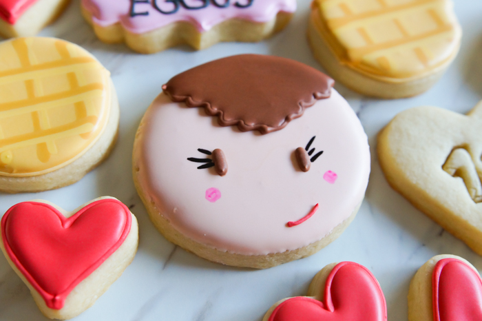 Stranger Things Valentine Decorated Cookies, Eleven | bakeat350.net