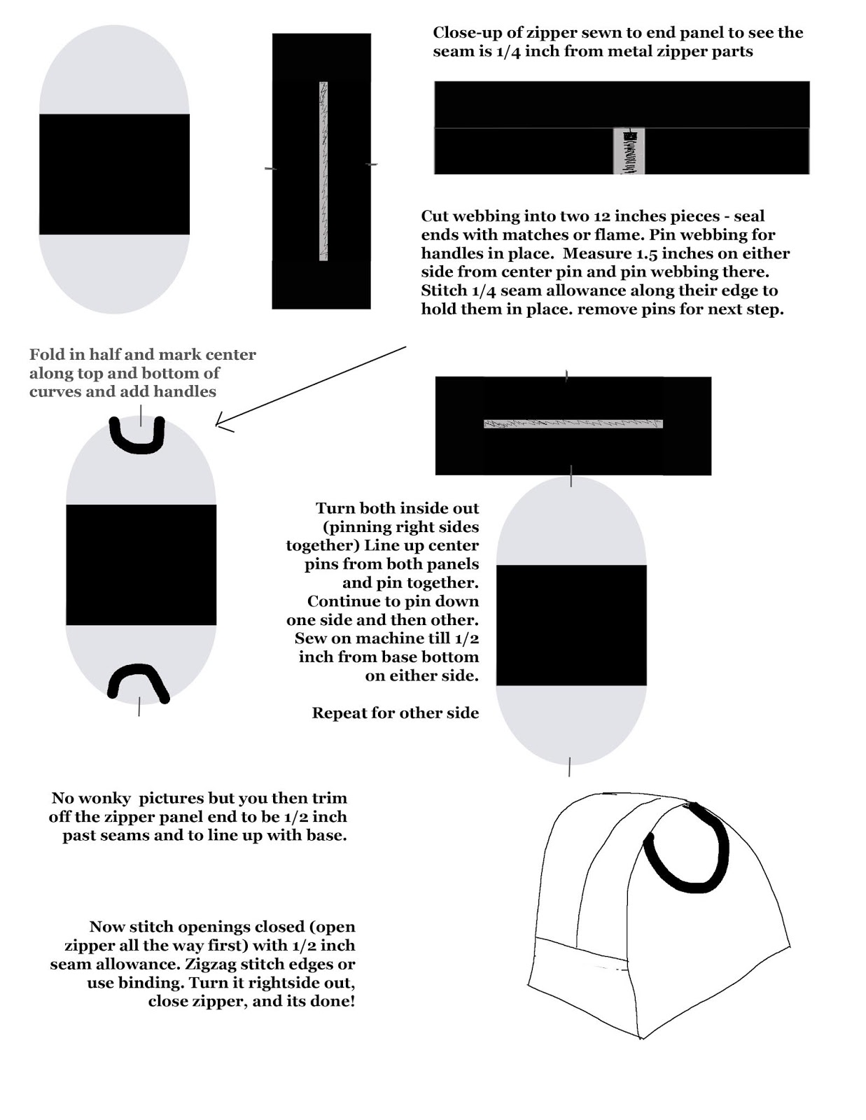 My Descent Into Nerdness Free Helmet Bag Pattern