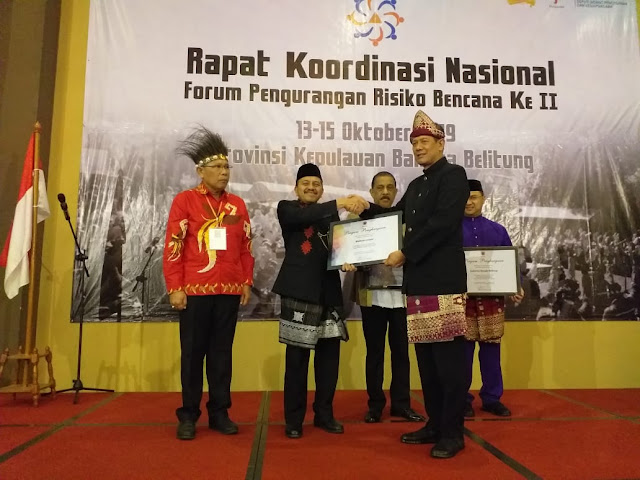 Berhasil Kurangi Resiko Bencana, Pemko Langsa Dapat Penghargaan dari BNPB di Jakarta Oktober 14, 2019