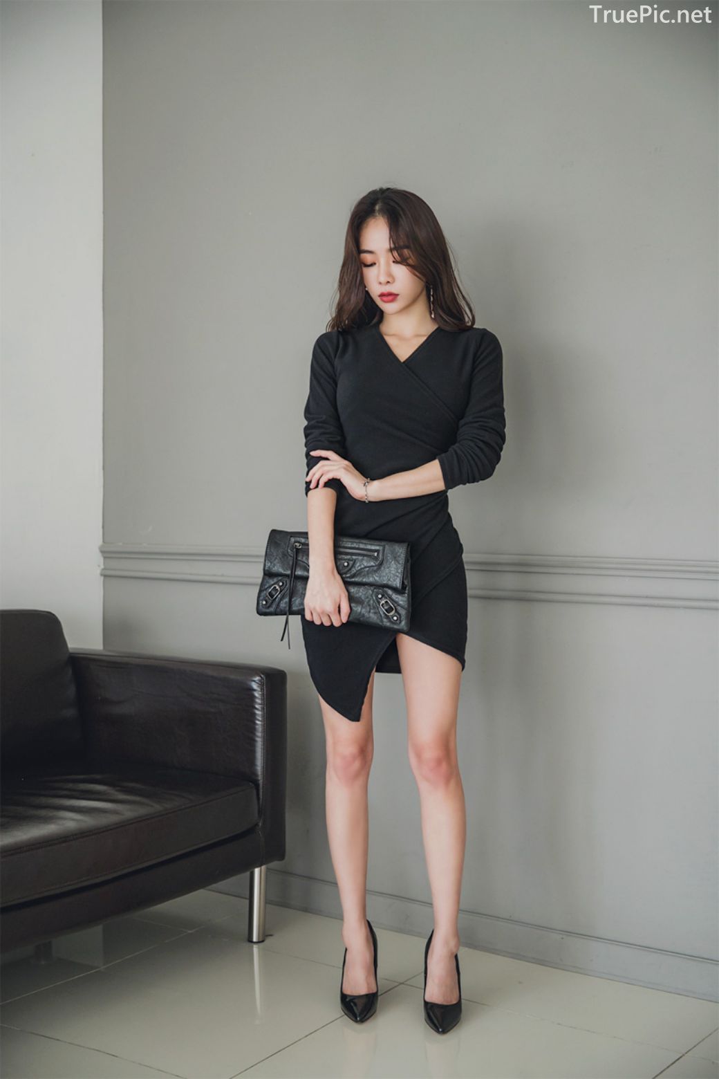 Korean fashion model - An Seo Rin - Woolen office dress collection - TruePic.net - Picture 34