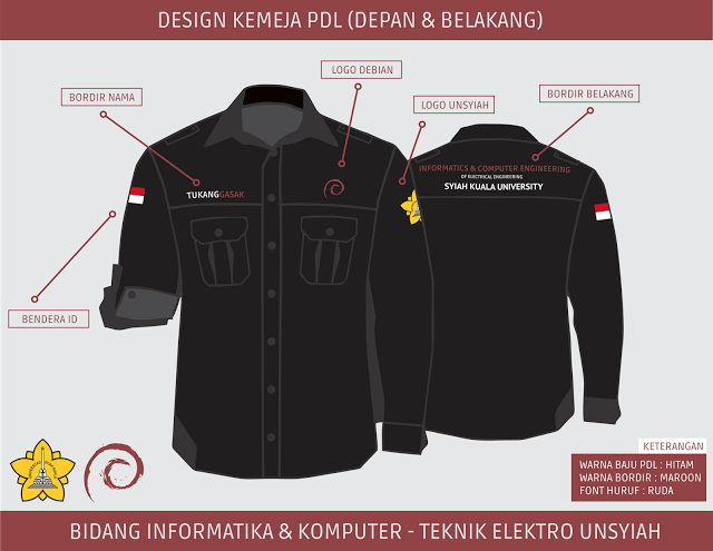 Fathonan 10 Desain Kemeja PDL dan PDH Format Cdr