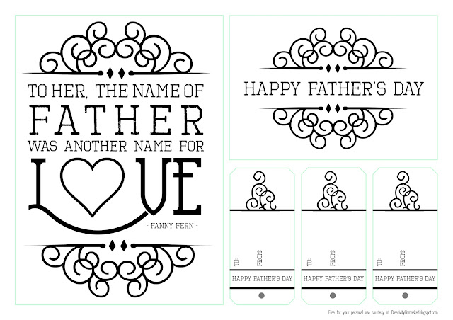 free fathers day printable card craftbnb s day cards black and white