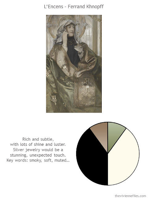 L'Encens by Ferrand Khnopff with style notes and color palette L'Encens by Ferrand Khnopff with style notes and color palette