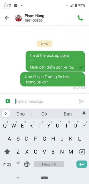 Ứng dụng Go-Viet không thể ‘chat’ được tên Hoàng Sa, Trường Sa