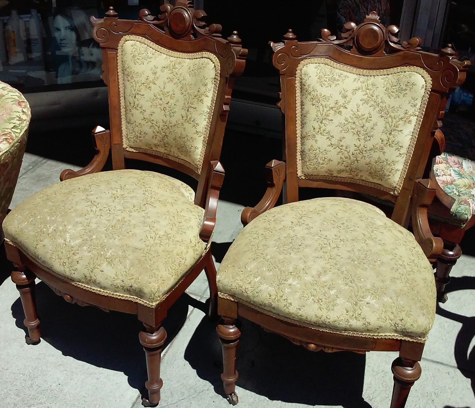 UHURU FURNITURE & COLLECTIBLES SOLD Victorian Bedroom Chairs 50 /pair
