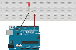 Program Menyalakan LED Menggunakan Arduino UNO