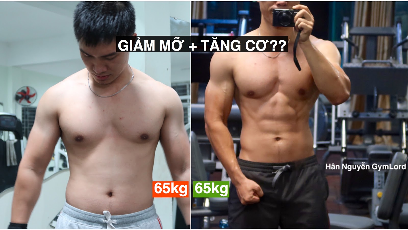 Cách tập gym Tăng cơ và giảm mỡ cùng lúc khi tập thể hình.