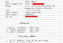 Contoh Dan Cara Membuat Daftar Riwayat Hidup Untuk Melamar