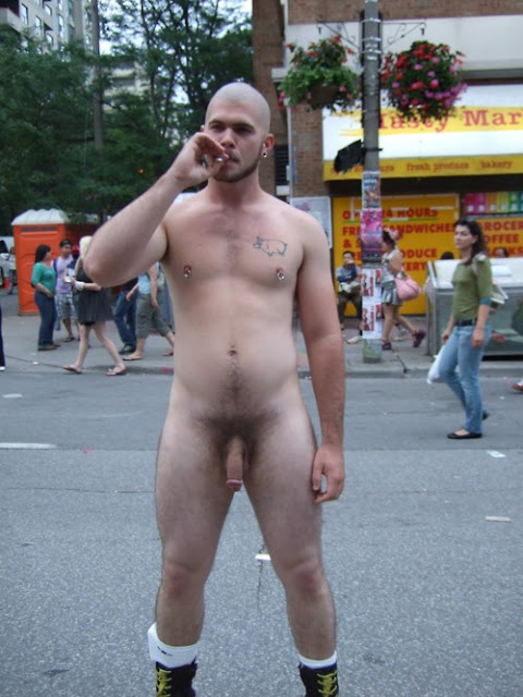 public in naked men