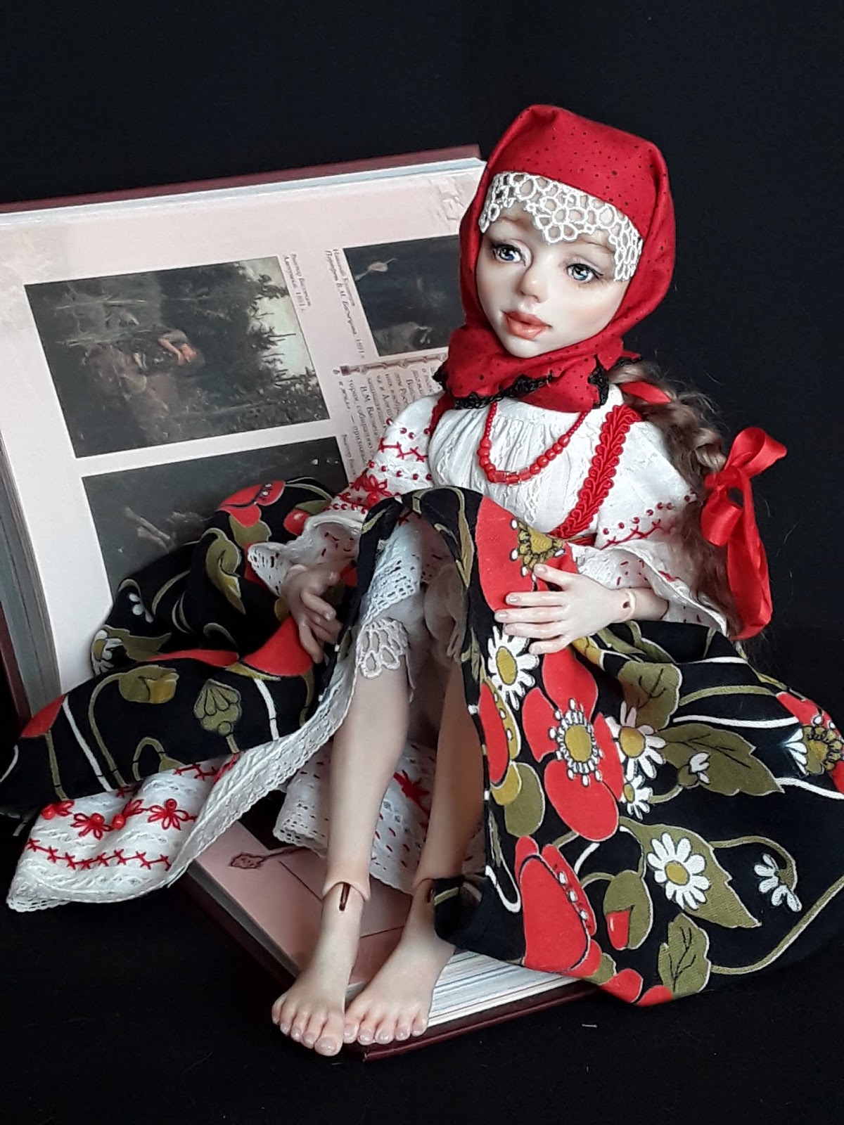 авторская кукла 'алёнушка'. кукла волгоград. областной театр кукол волгоград. кукла волгоград. кукла ягодка 30 см.