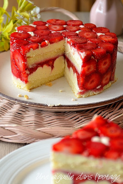 fraisier-pâtisserie-france-Couvreur,crème mousseline-génoise