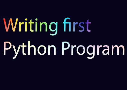 Writing first python program