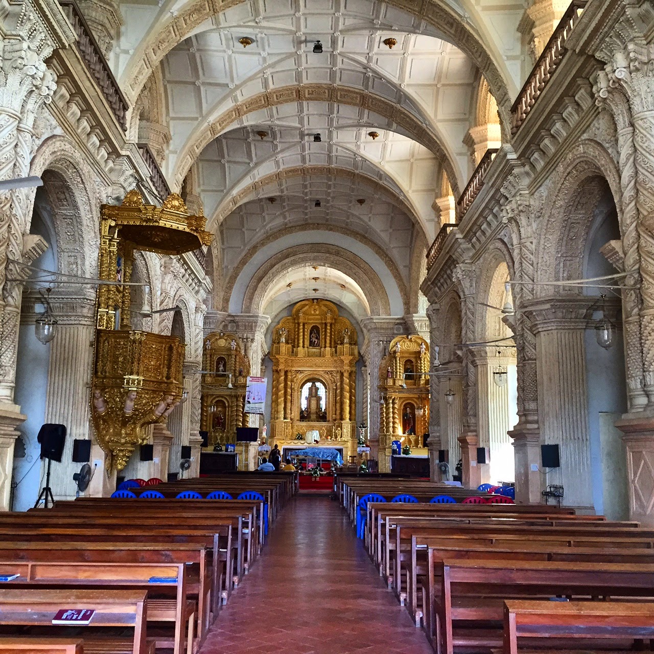 Goa beyond beaches - Divar church divar island church goa beyond beaches Portuguese house green