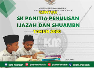 SK Panitia Penulisan Ijazah Madrasah Terbaru 2022