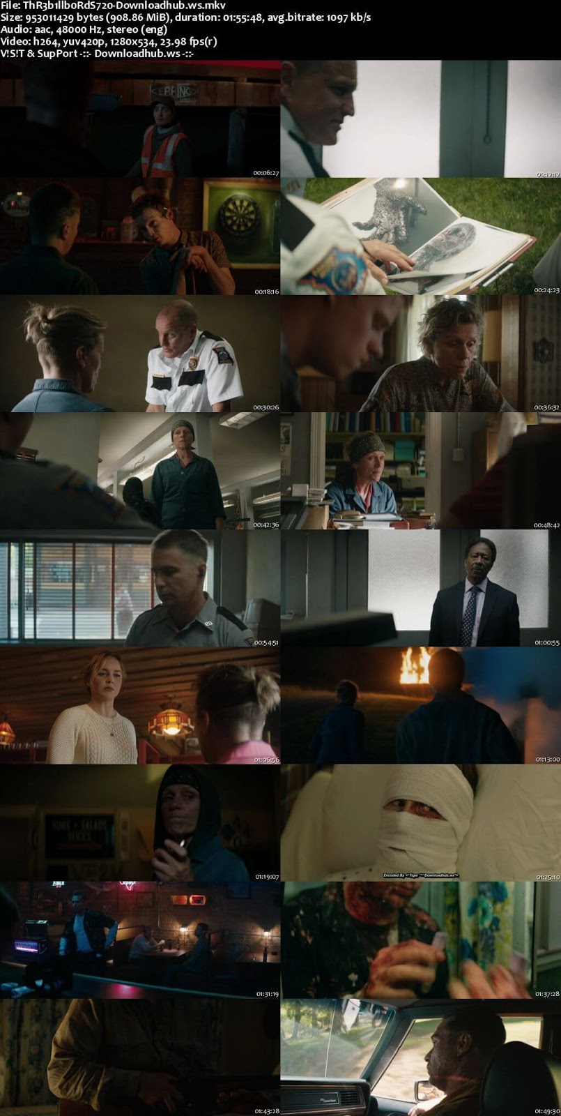 Three Billboards Outside Ebbing, Missouri 2017 English 720p Web-DL 900MB