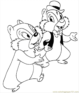 chip and dale coloring page
