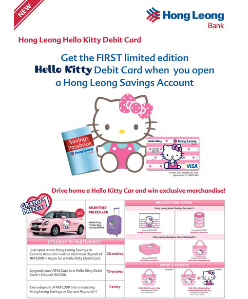 Hong Leong Bank Hello Kitty Debit Card
