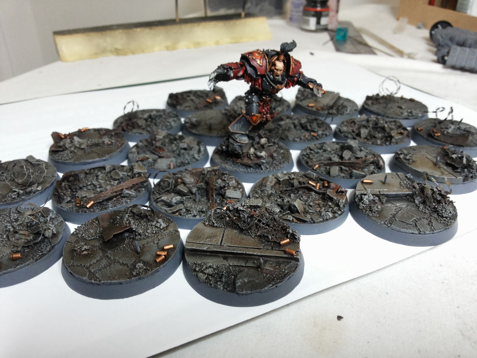 A Galaxy In Flames: Justaerin / Cataphractii Terminator Bases - Finished