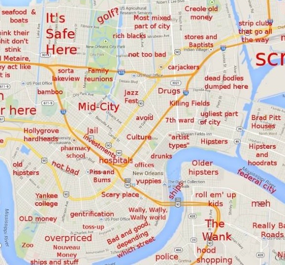 Y All Seen The Judgmental Map Of New Orleans - vrogue.co