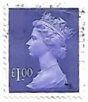 Selo Rainha Elizabeth II, £ 1