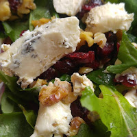 Green salad with Lakin's Gorges Cascadilla Bleu