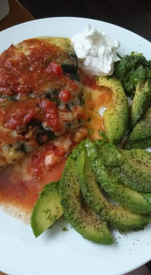 CarbLess Confections and More Chile Relleno Keto Quiche.....without