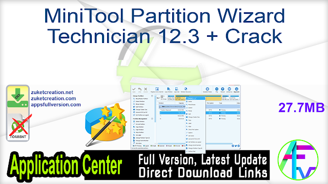 MiniTool Partition Wizard Technician 12.3 + Crack