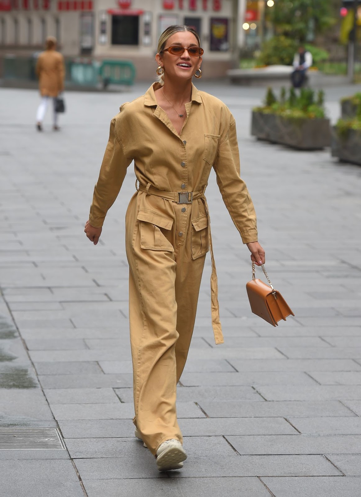 camel boiler suit