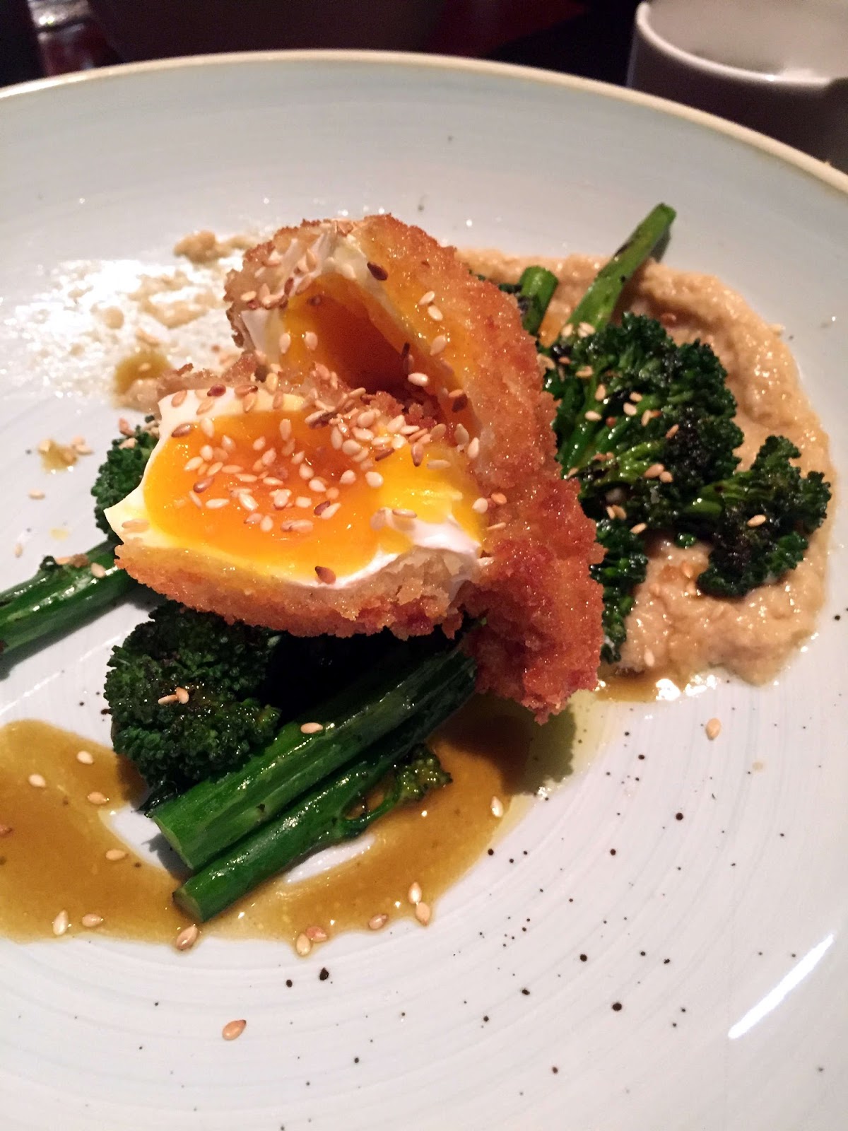 Stitch & Bear - Charlotte Quay - Charred broccoli with crisp hen's egg